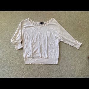 America Eagle Cream Sweater W/ Lace Back | Sz L